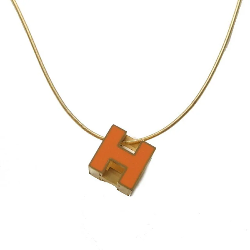 Elastic thread necklaces-Hermes   Enamel Metal Necklace (Pre-Owned)