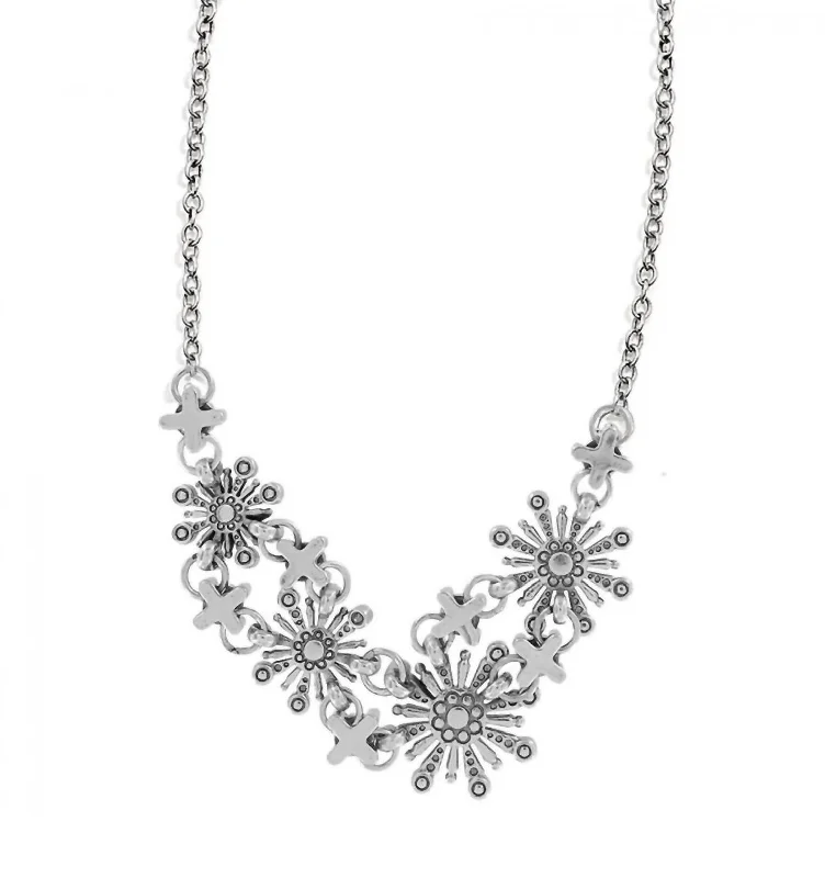 Stacked chain necklaces-Women's Mira Necklace In Silver