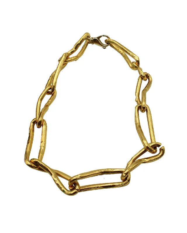 Curled knot necklaces-Alighieri The Waistland Choker Necklace in 24kt Gold Metal