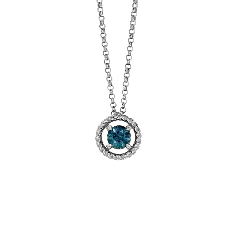 Blended metal necklaces-Sapphire Dreams Daphne Necklace