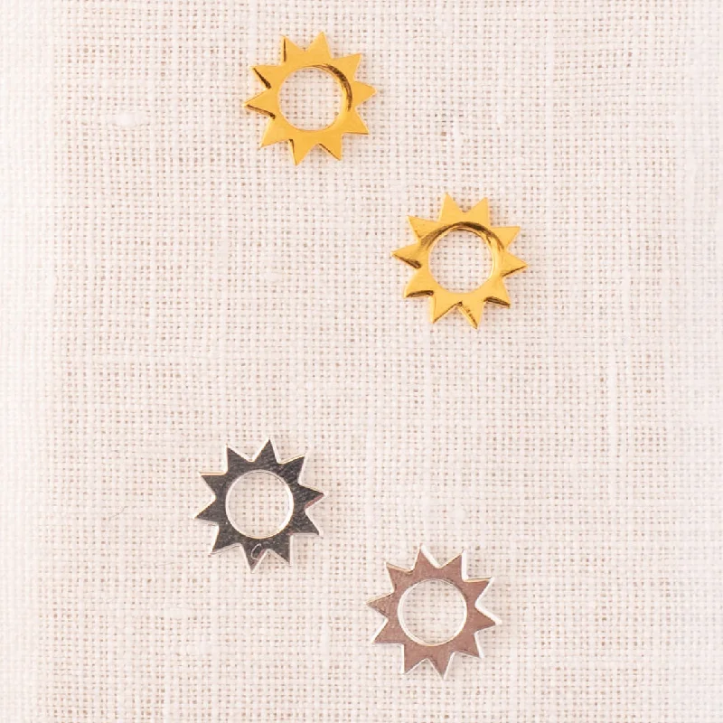 Basic stud earrings-Sun Post Earring