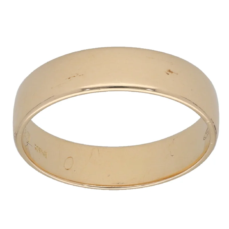 Cast name rings-9ct Gold Plain Wedding Ring Size N