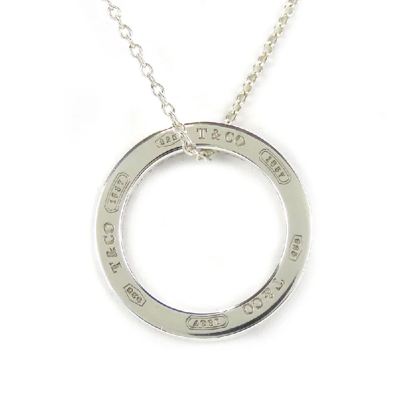 Peridot drop necklaces-Tiffany & Co Silver Circle Necklace