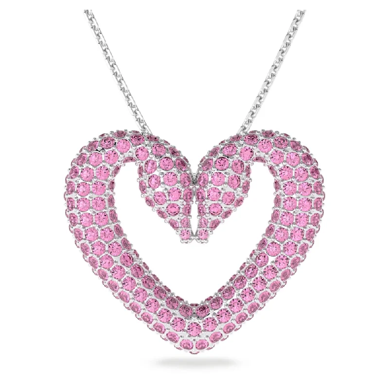 Rope knot necklaces-Swarovski Women's Una Pink Crystal Necklace 5631931