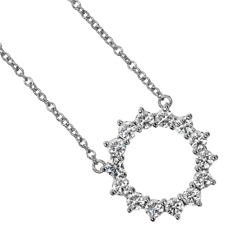 Simple cross necklaces-Tiffany Platinum 950 Necklace (Pre-Owned)