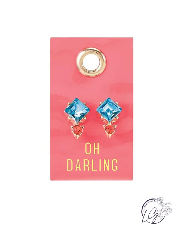 Strand bead earrings-Oh Darling - Gemstone Earrings