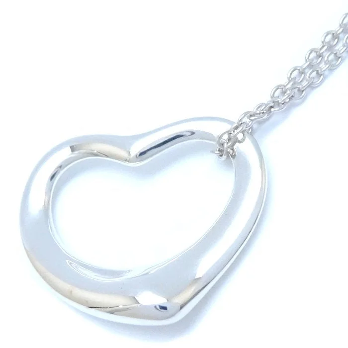 Retro locket necklaces-Tiffany & Co Open Heart Necklace Silver