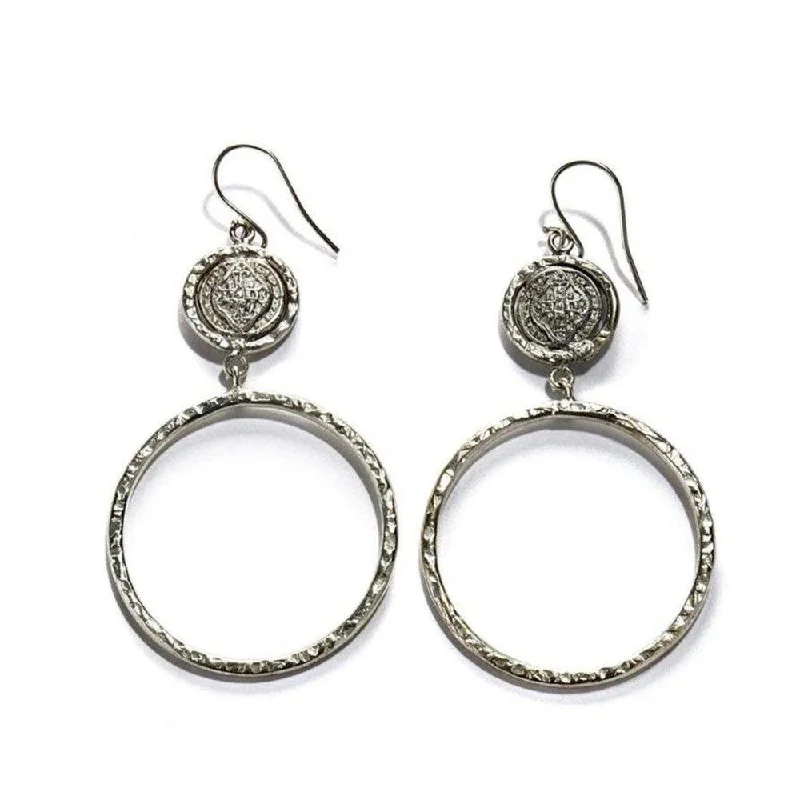 Bold statement earrings-Menina Hook Earrings