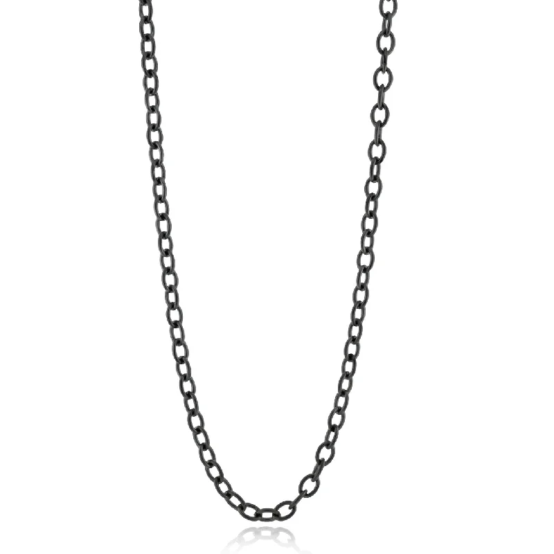 Goshenite necklaces-Men's Titanium Chain Link Necklace