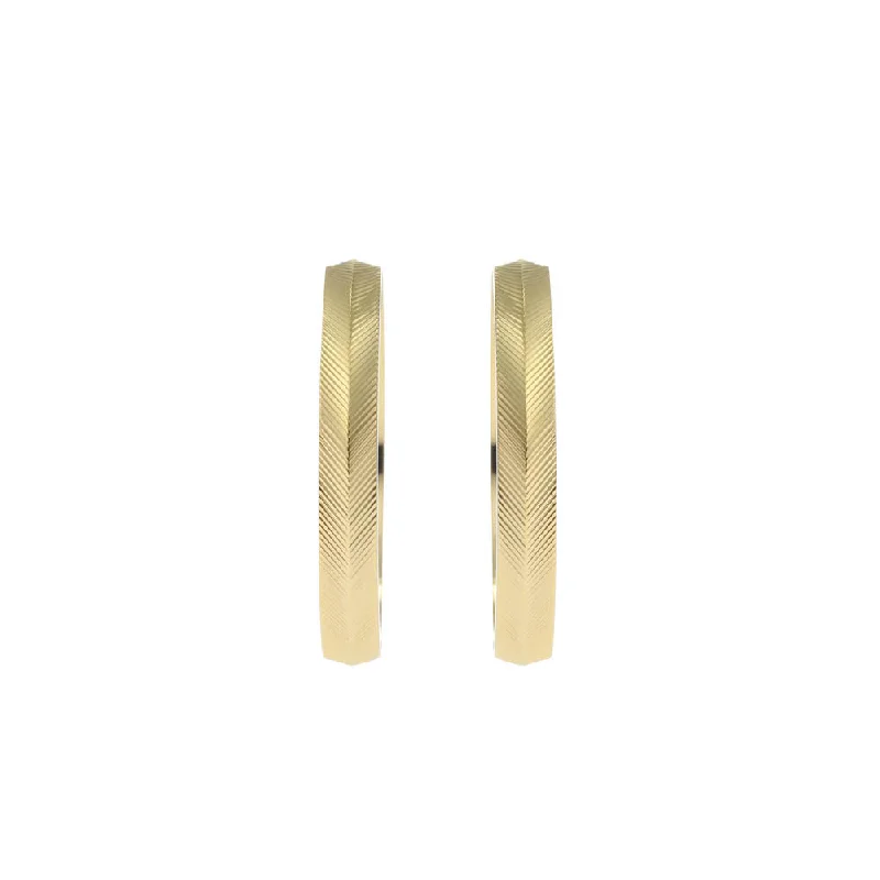 Rosebud rings-Fossil Yellow Gold Plated Stainless Steel  Harlow Earring