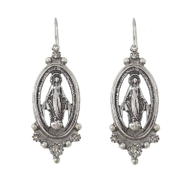 Goshenite earrings-Madonna Earrings