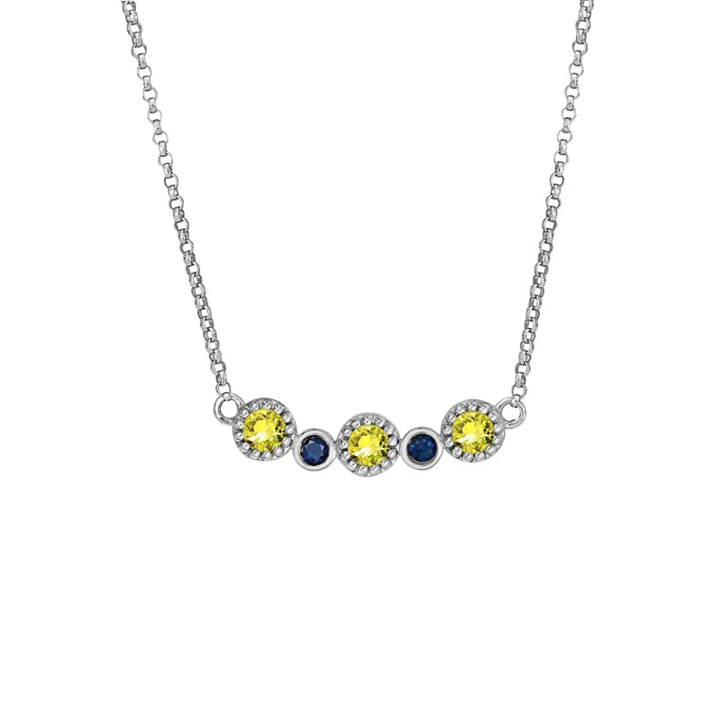 Leaned design necklaces-Sapphire Dreams Gwen Necklace