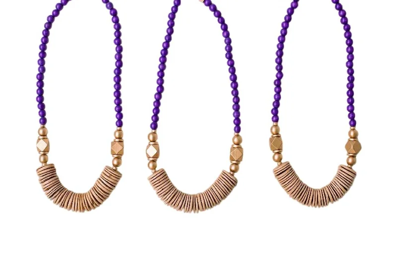 Azurite stone necklaces-The Mindy Necklace In Purple