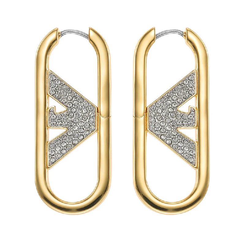 Bold stone rings-Emporio Armani Gold Plated Brass Fashion Earring