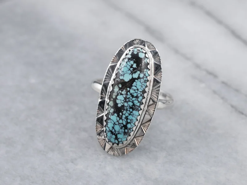 Whimsical rings-Southwest Turquoise Statement Ring