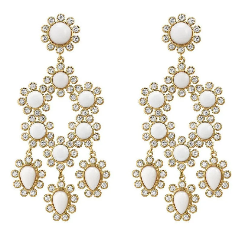 Leafy pattern earrings-Paris Earrings