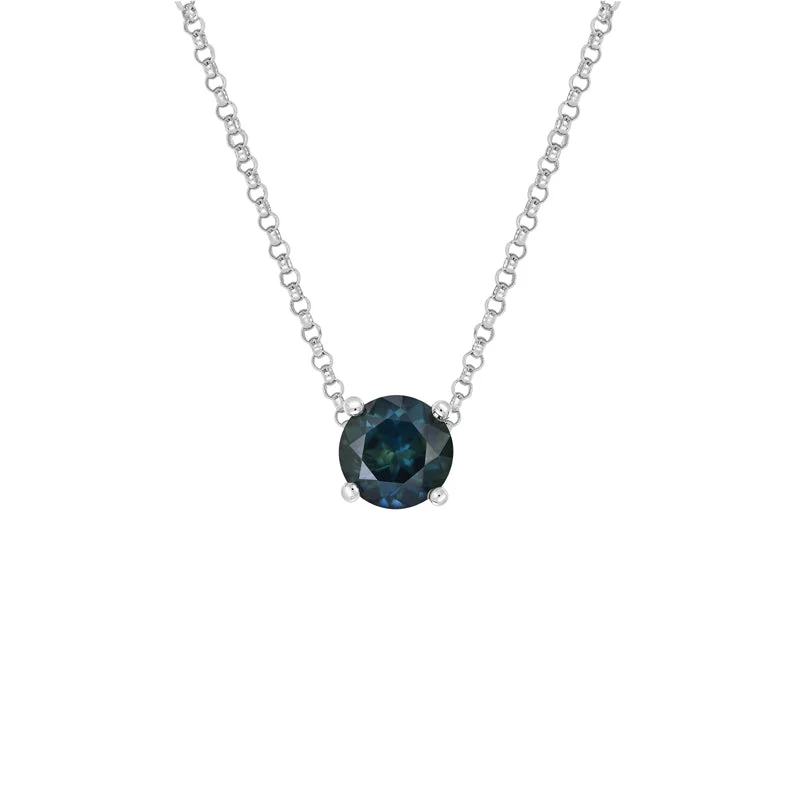 Neat-line necklaces-Sapphire Dreams Maira Necklace