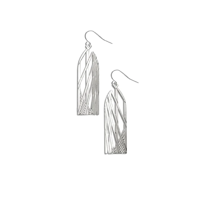 Polished bead earrings-Brooklyn Bridge Earrings