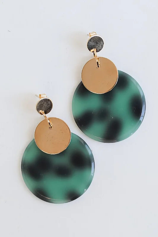 Flat token earrings-FINAL SALE - Cameron Acrylic Drop Earrings