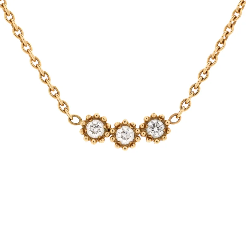 Vision eye necklaces-Mimirose Necklace 18K Yellow Gold with Diamonds