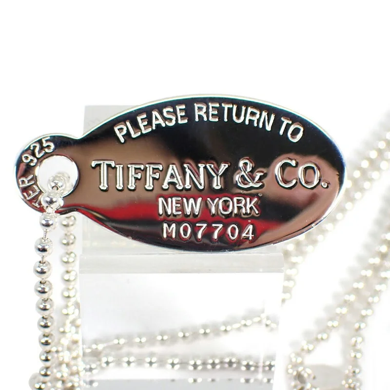 Thin choker necklaces-Tiffany Return To Tiffany Sterling  925 Pendant Necklace (Pre-Owned)