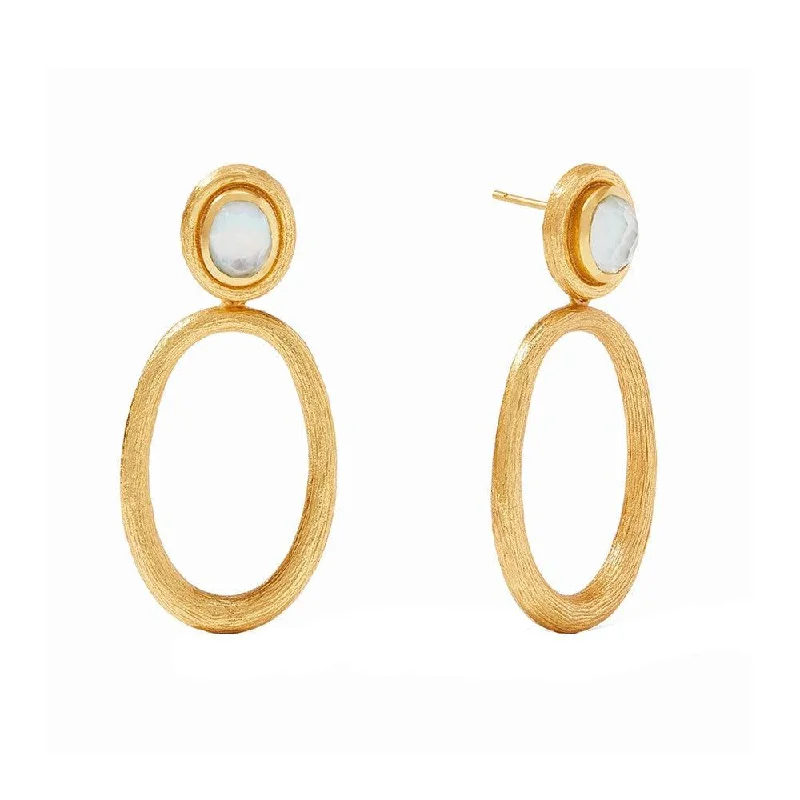 Light enamel earrings-Simone Statement Earring