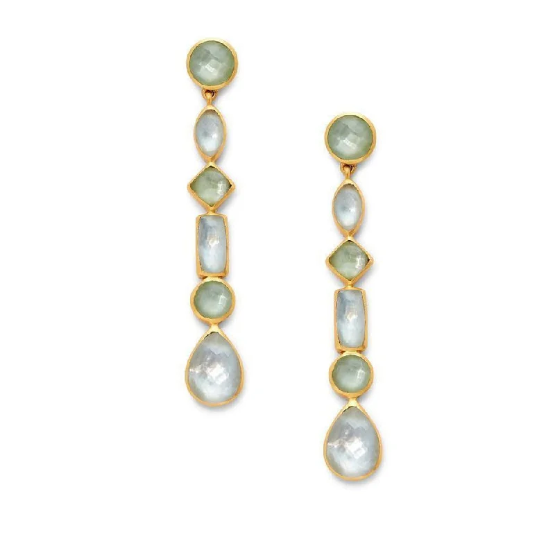 Baroque pearl earrings-Savannah Statement Earring