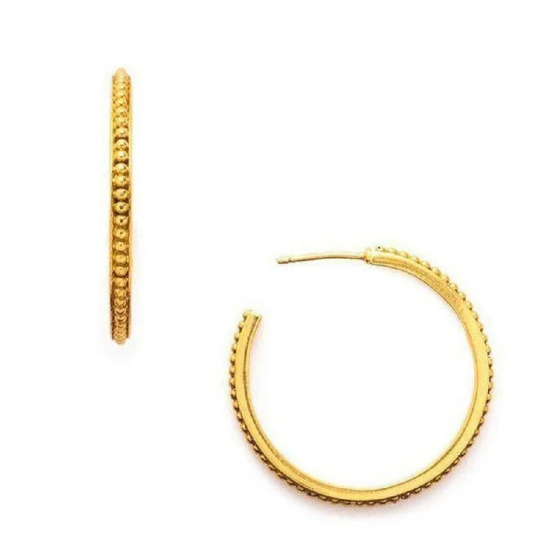 Fiber tassel earrings-Siena Hoop Earrings