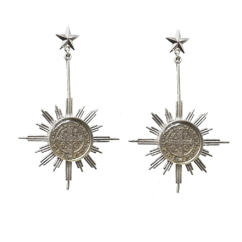 Elegant design earrings-Glorious Star Earrings