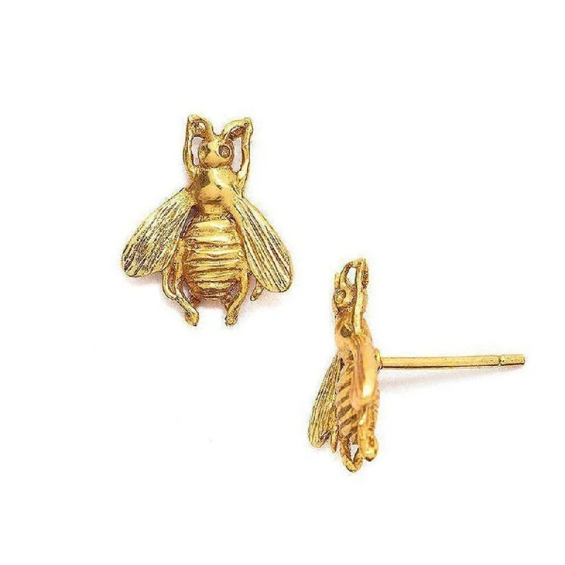 Elegant art earrings-Bee Stud Earrings