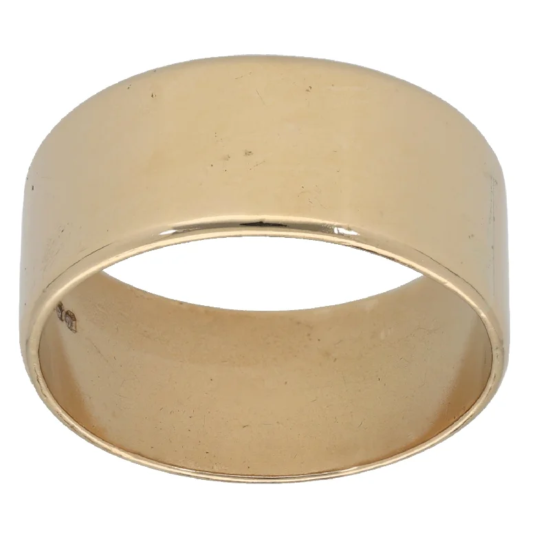 Pinch band rings-9ct Gold Plain Wedding Ring Size V