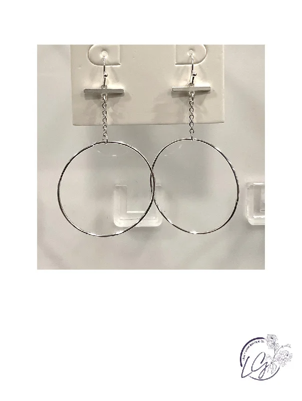 Angled drop earrings-Bar Wire Earring