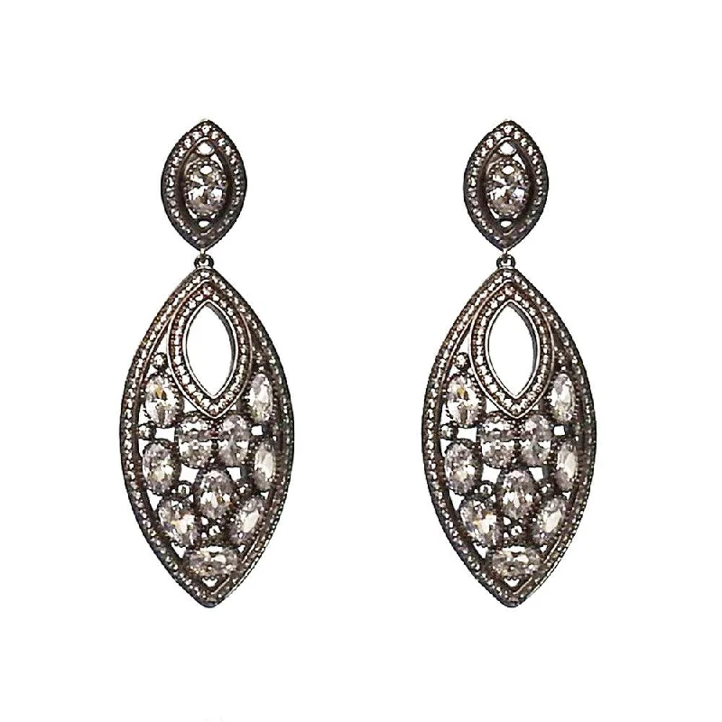 Subtle drop earrings-Oval  Drop Earrings