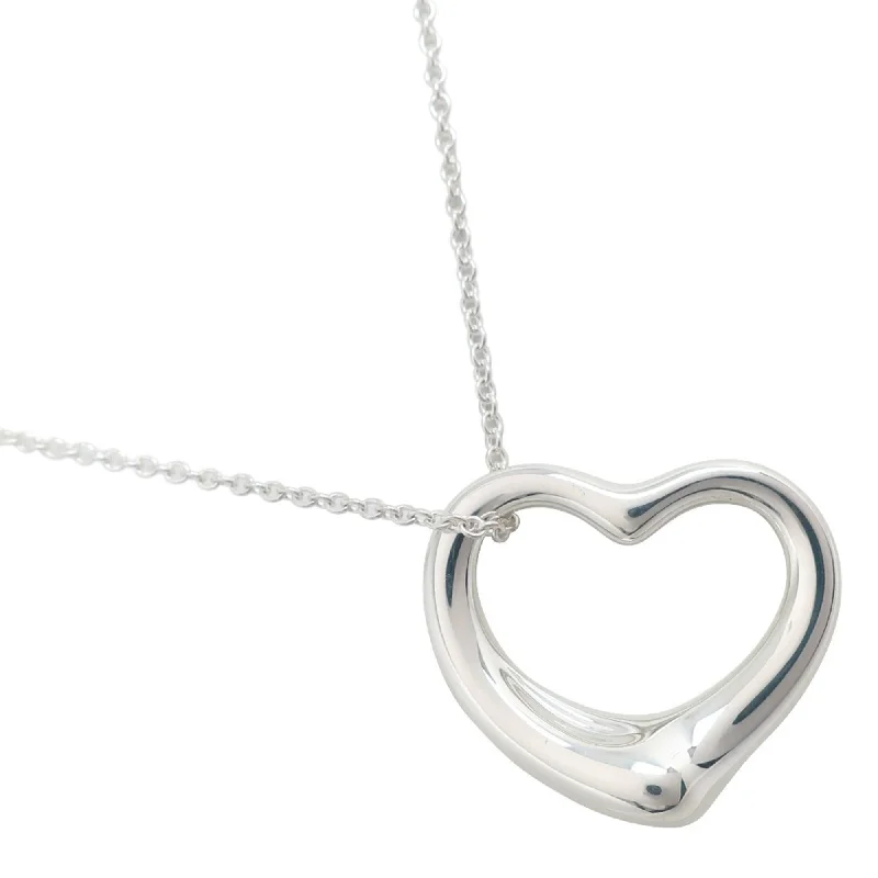 Blended metal necklaces-Tiffany Open Heart Necklace (Pre-Owned)