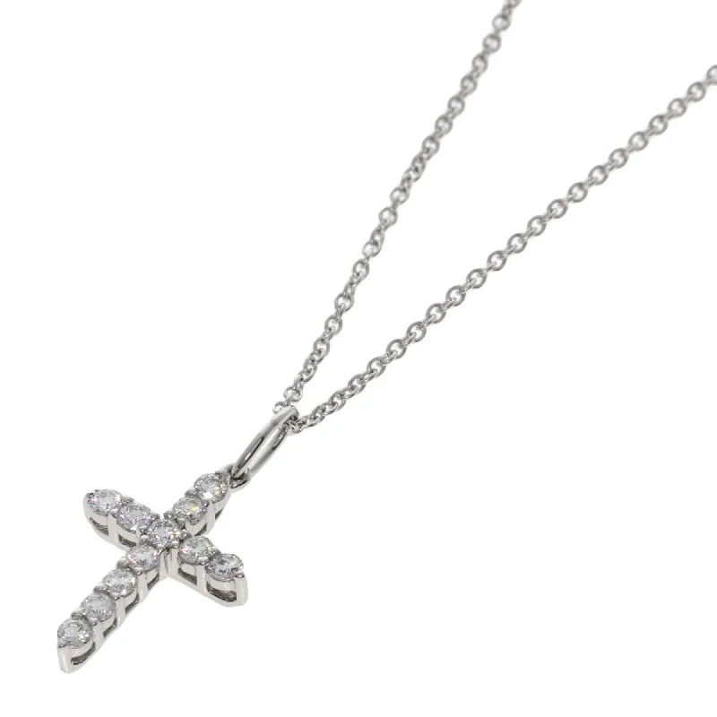 Rosebud flower necklaces-Tiffany Platinum 950   (18K) Necklace (Pre-Owned)