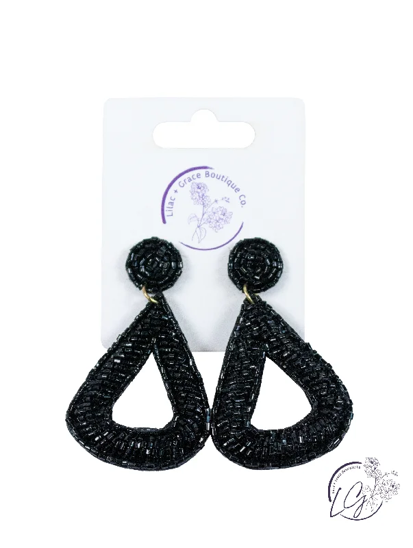 Danburite earrings-Rhinestone Teardrop Earring