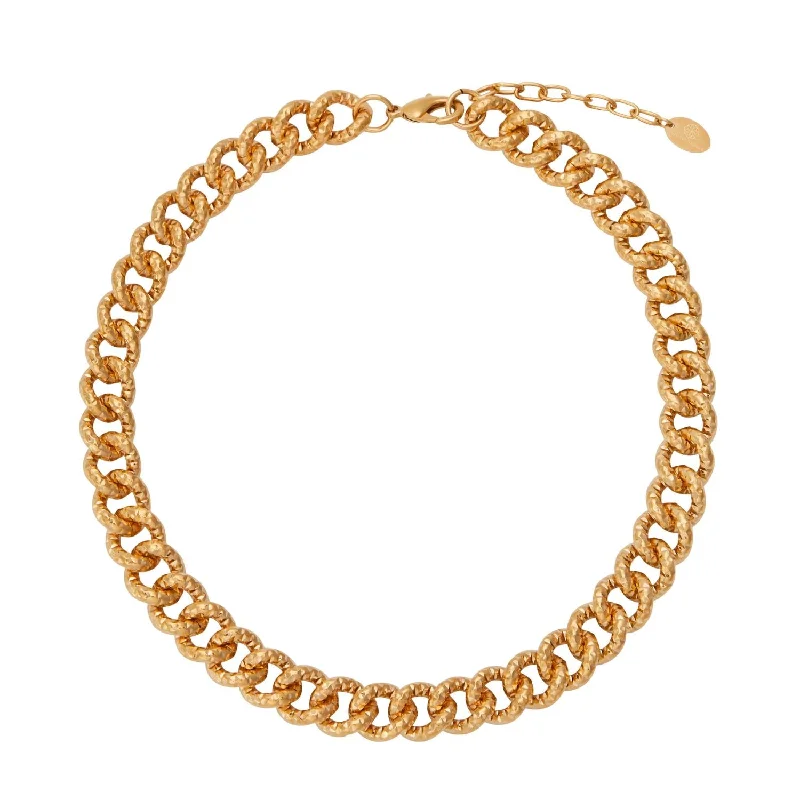 Flow pattern necklaces-Women's Olivia Necklace In Gold