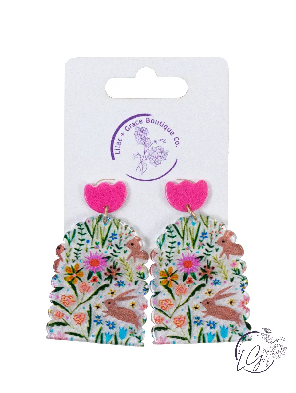 Owl wing earrings-Springtime Bloom Earrings