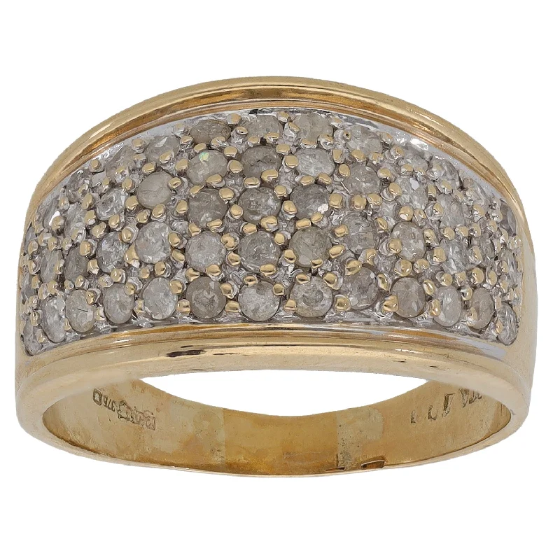 Stone stack rings-9ct Gold 0.51ct Diamond Alternative Ring Size P