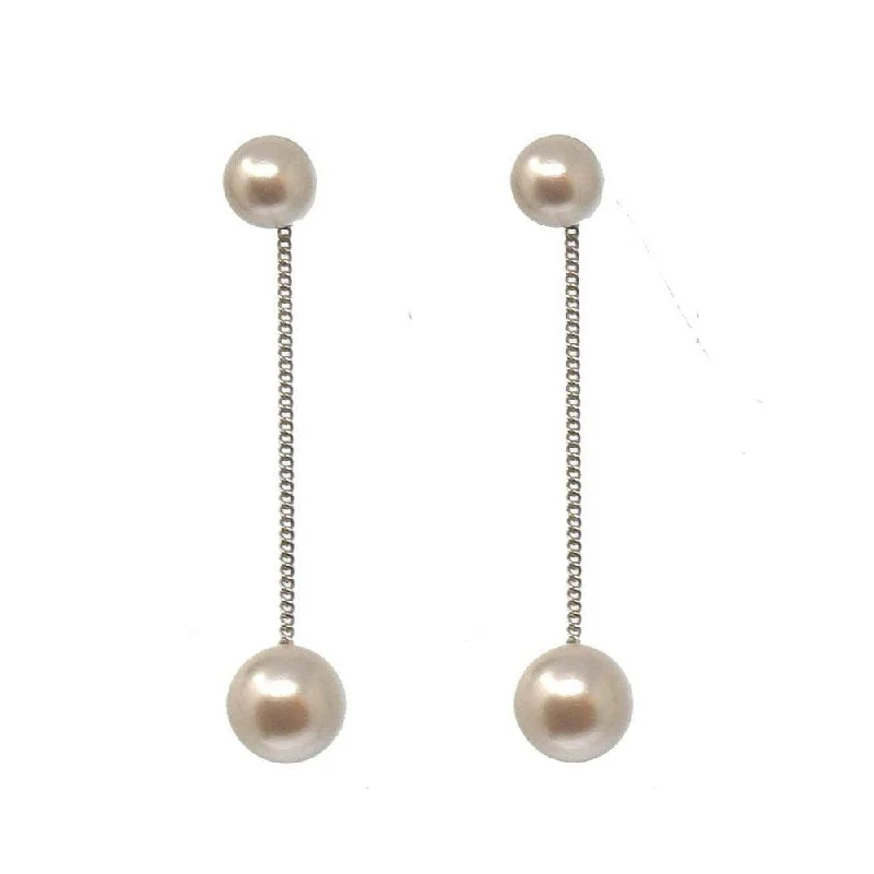 Soft texture earrings-Pearl Drop Earrings