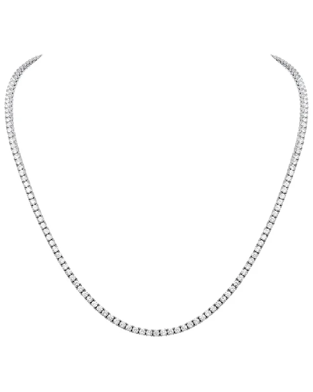 Simple cross necklaces-5Ct Tw 18" Straight Line Necklace