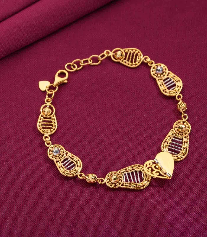 Firm gold bracelets-Sleek Open Heart Bracelet