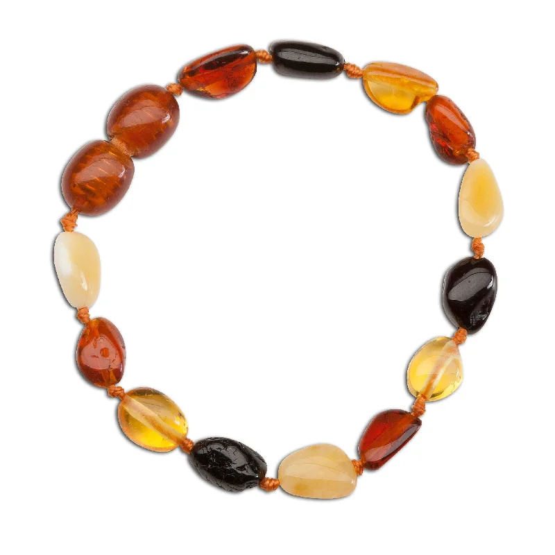 Gem pile bracelets-Amber Teething Bracelet for Teething Babies (Multi)