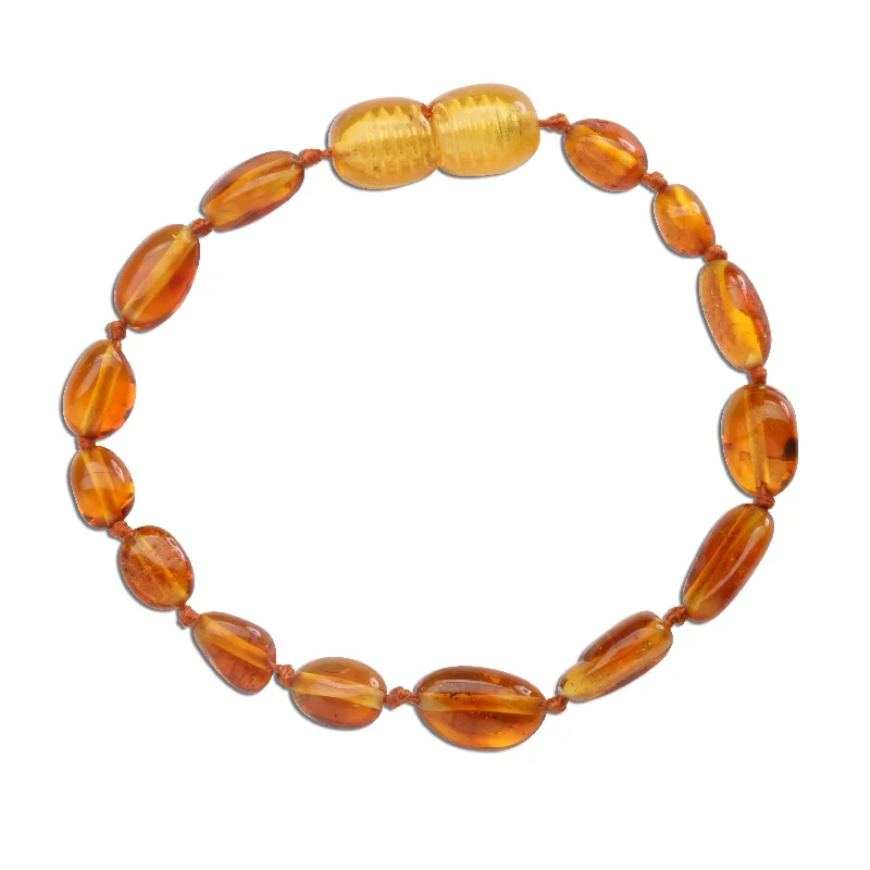 Gem link bracelets-Amber Teething Bracelet for Teething Babies and Toddlers (Honey)