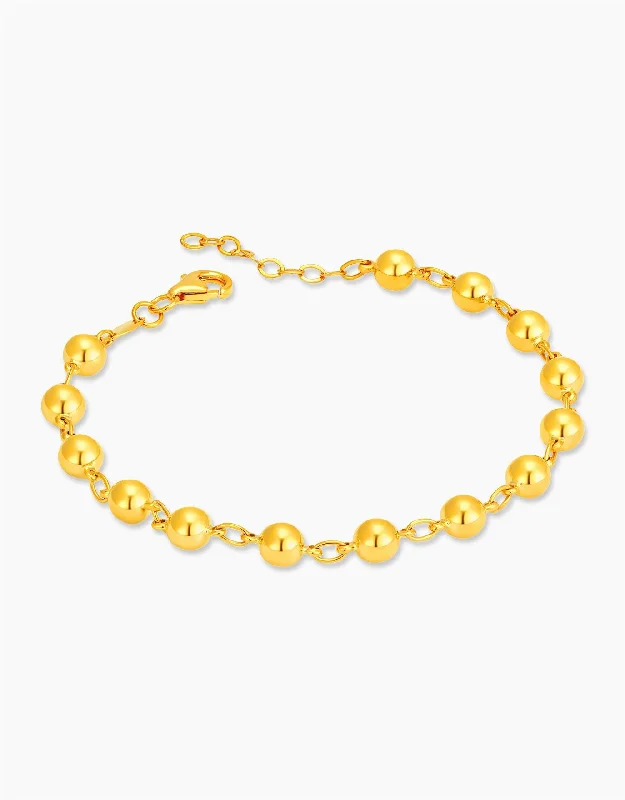 Gem pile bracelets-LVC MOD22 Rondure Gleam Gold Bracelet