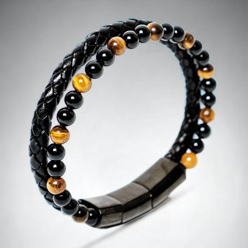 Dove motif bangles-Chokore Hematite Beads Bracelet