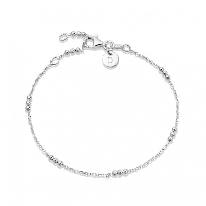 Leafy carved bracelets-Trio Chain Sterling Silver Bracelet BRBALL_SLV