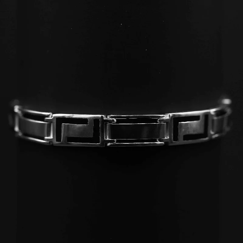 Bead trim bangles-Bracelet en argent SP002