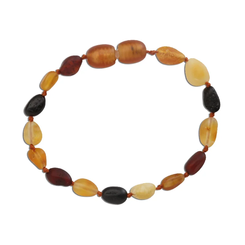 Sodalite bead bracelets-Amber Teething Bracelet for Teething Babies and Toddlers (Multi)