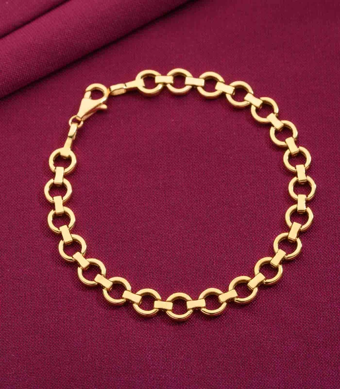 Round link bracelets-Connected Loops Bracelet